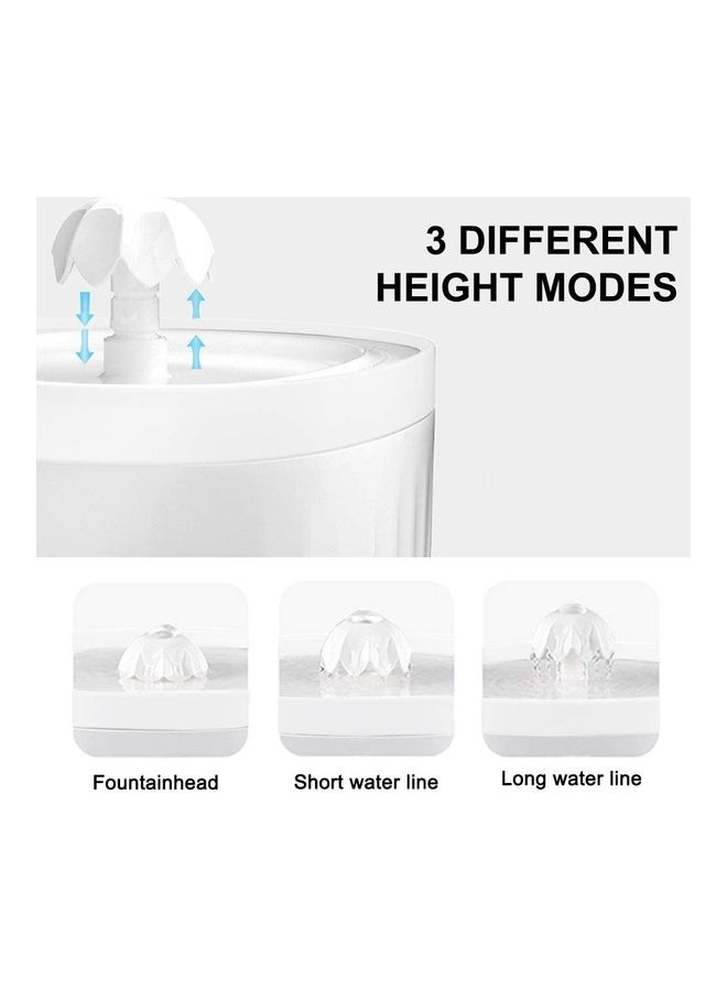 Automatic Pet Drinking Water Fountain White