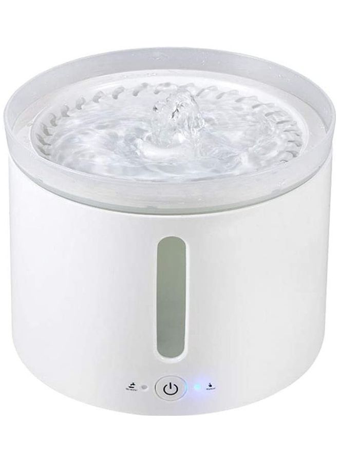 Automatic Pet Drinking Water Fountain White