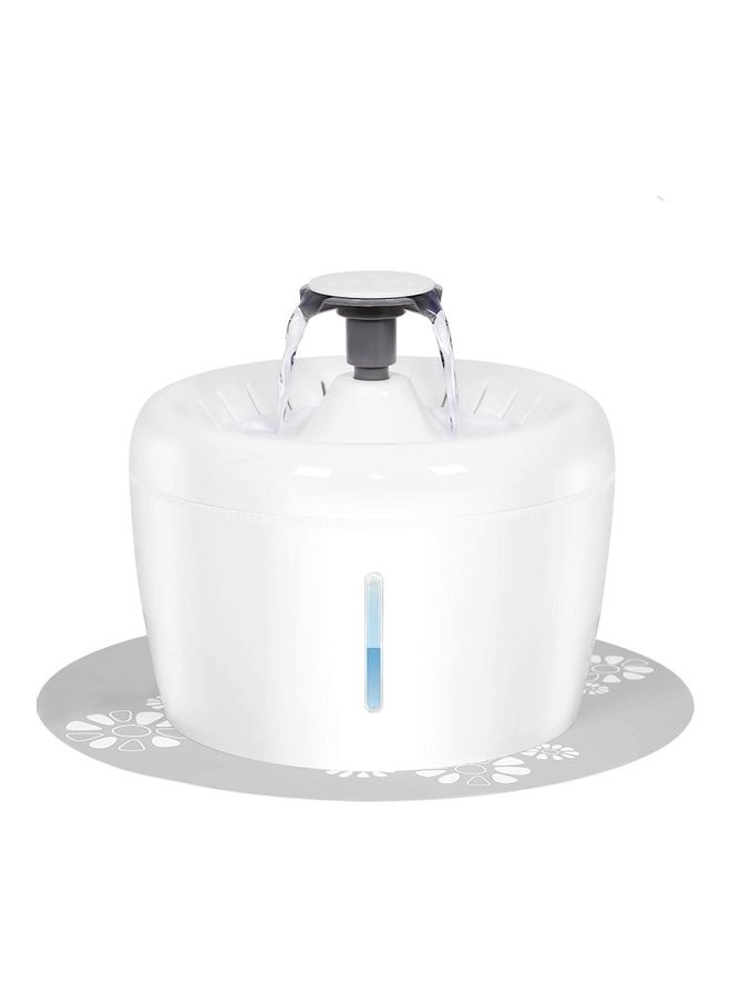 Automatic Pet Drinking Water Fountain White