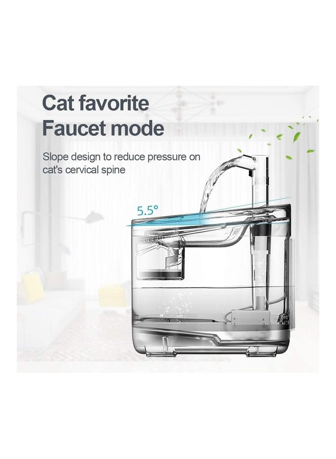 Automatic Pet Drinking Water Fountain Clear