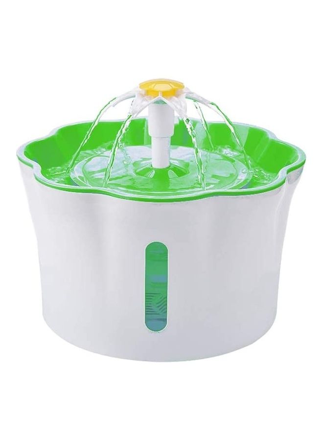 Automatic Pet Drinking Water Fountain White/Green