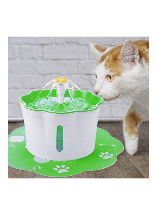 Automatic Pet Drinking Water Fountain White/Green