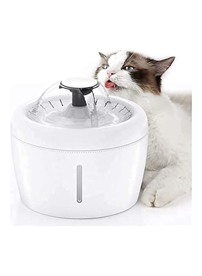 Automatic Pet Drinking Water Fountain White