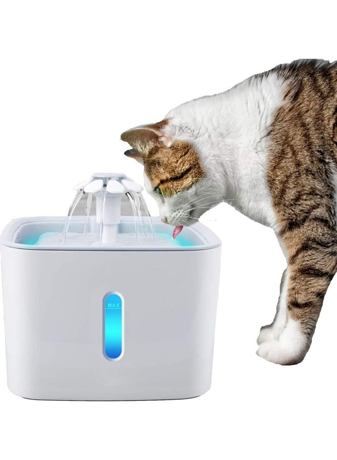 Automatic Pet Drinking Water Fountain White