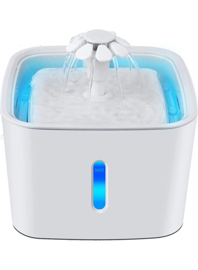 Automatic Pet Drinking Water Fountain White