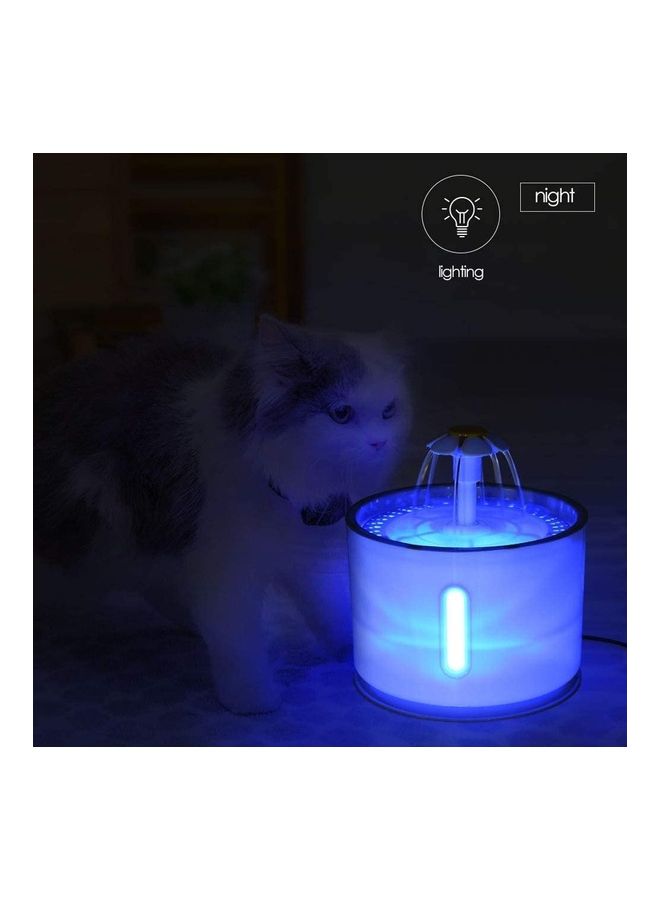 Automatic Pet Drinking Water Fountain White