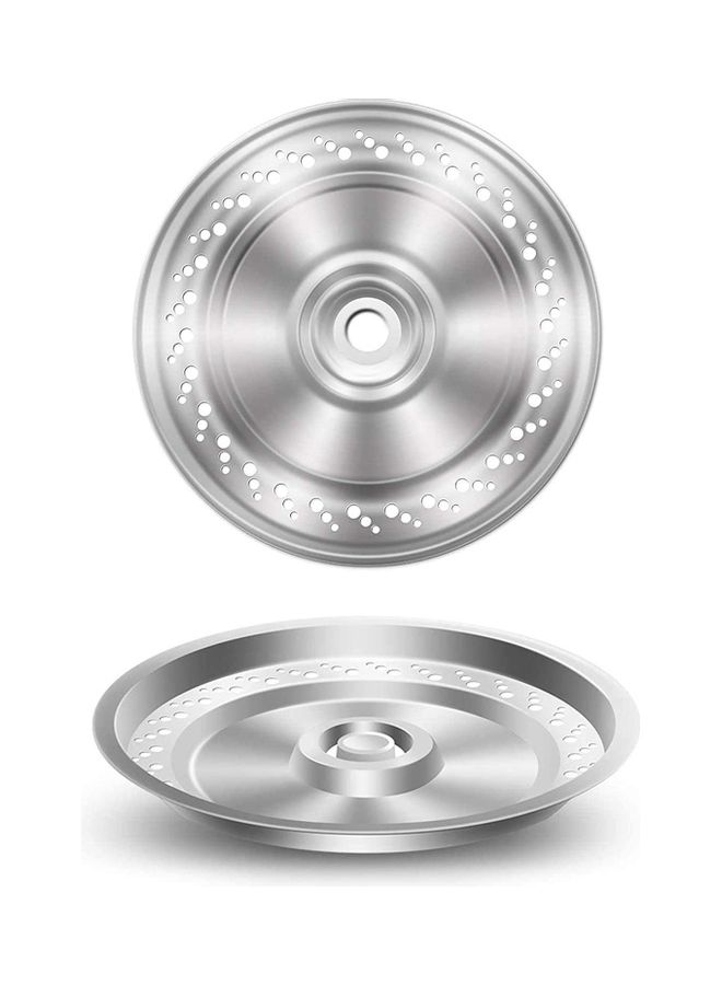 2.4L Automatic Pet Water Fountain White/Silver