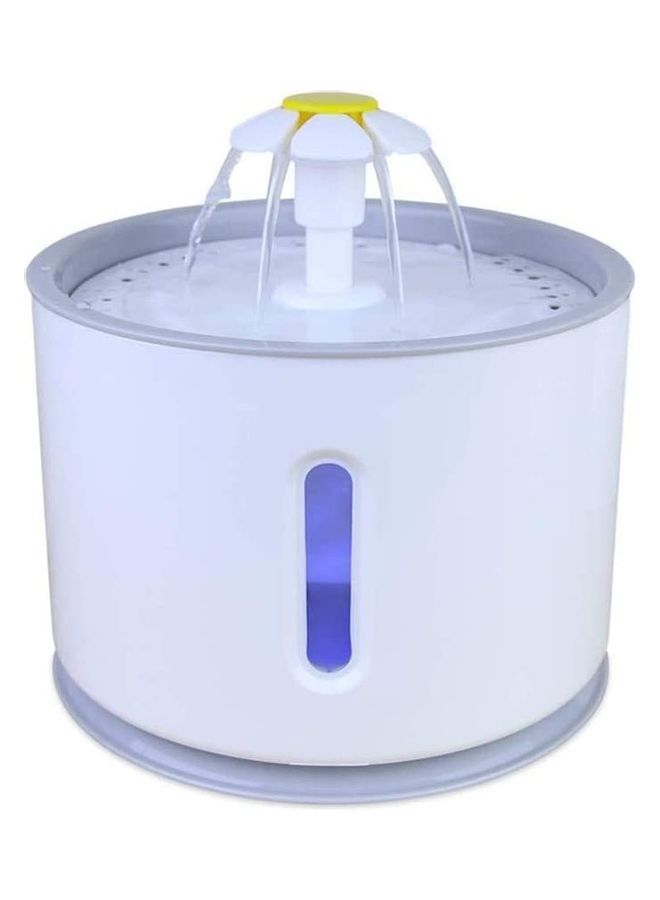 2.4L Automatic Pet Water Fountain with LED White/Purple