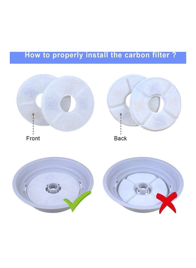 2.4L Automatic Pet Water Fountain with LED White