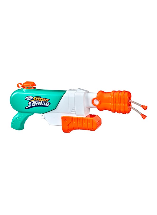 Nerf Super Soaker Hydro Frenzy Water Blaster, Wild 3-In-1 Soaking Fun, Adjustable Nozzle, 2 Water-Launching Tubes