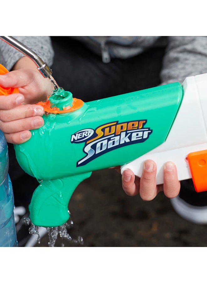 Nerf Super Soaker Hydro Frenzy Water Blaster, Wild 3-In-1 Soaking Fun, Adjustable Nozzle, 2 Water-Launching Tubes