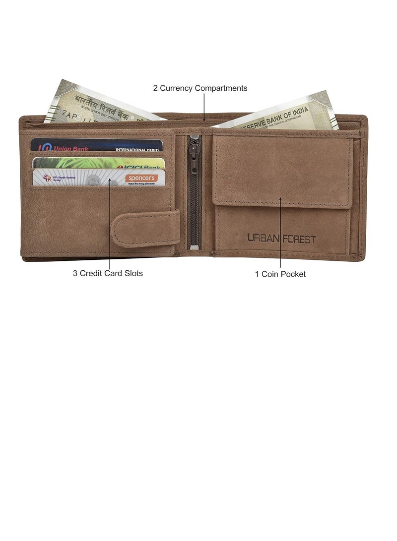 URBAN FOREST Zeus Vintage Leather Wallet for Men