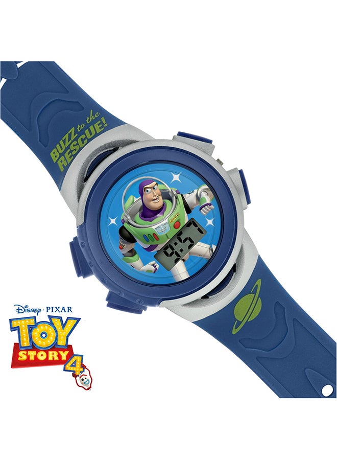 Boys Digital Round Shape Rubber Wrist Watch - TYM4009ARG - 35 Millimeter