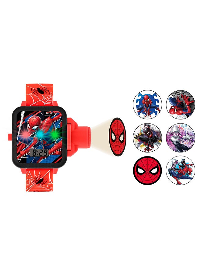 Boys Digital Square Shape Silicone Wrist Watch - SPD4754 - 32 Millimeter