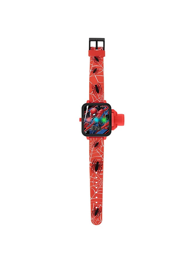 Boys Digital Square Shape Silicone Wrist Watch - SPD4754 - 32 Millimeter