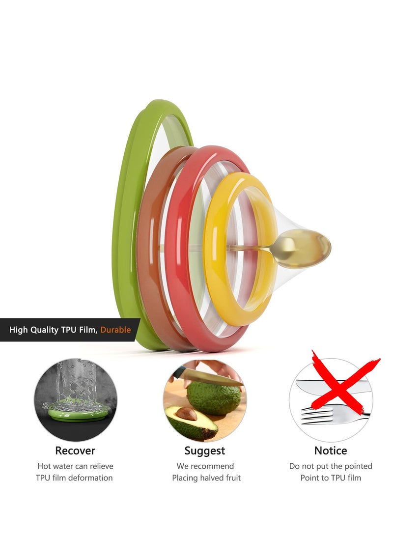 4 Pcs Saver Holder Storage Containers for Fridge, Reusable Food Saver for Tomato, Onion, Lemon Keeper Holder, Refrigerator Vegetable Fruit Crisper