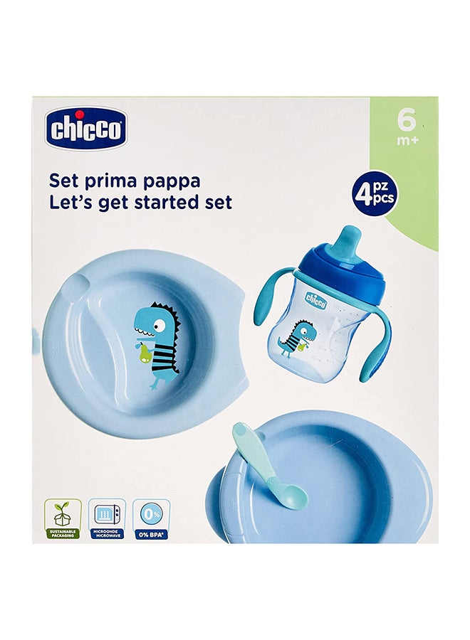 4 Piece Baby Weaning Set 6Month, Blue