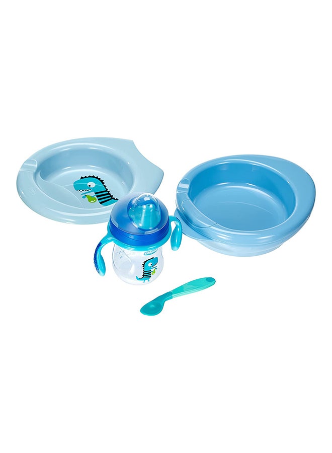 4 Piece Baby Weaning Set 6Month, Blue