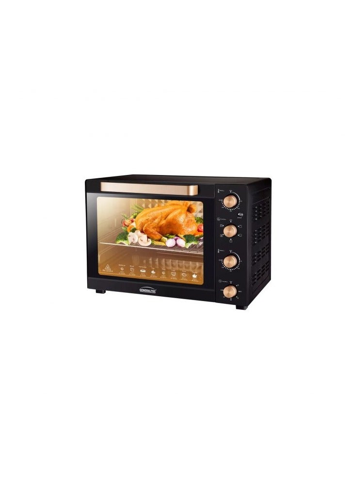 Generaltec Electric Oven Toaster – Convection Fan, Full Range Temperature Control, Large Viewing Window, Elegant Design, High-Quality Baking- Model GOT45L- 1 Year Full Warranty