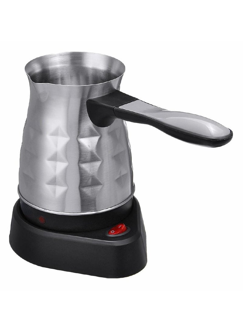 Turkish Coffee Maker Electric 800W Coffee Pot 5 Cups, Traditional Turkish Coffee with Automatic Shut-Off Stainless Steel Design, Easy to Use and Clean, Perfect for Authentic Turkish Coffee at Home