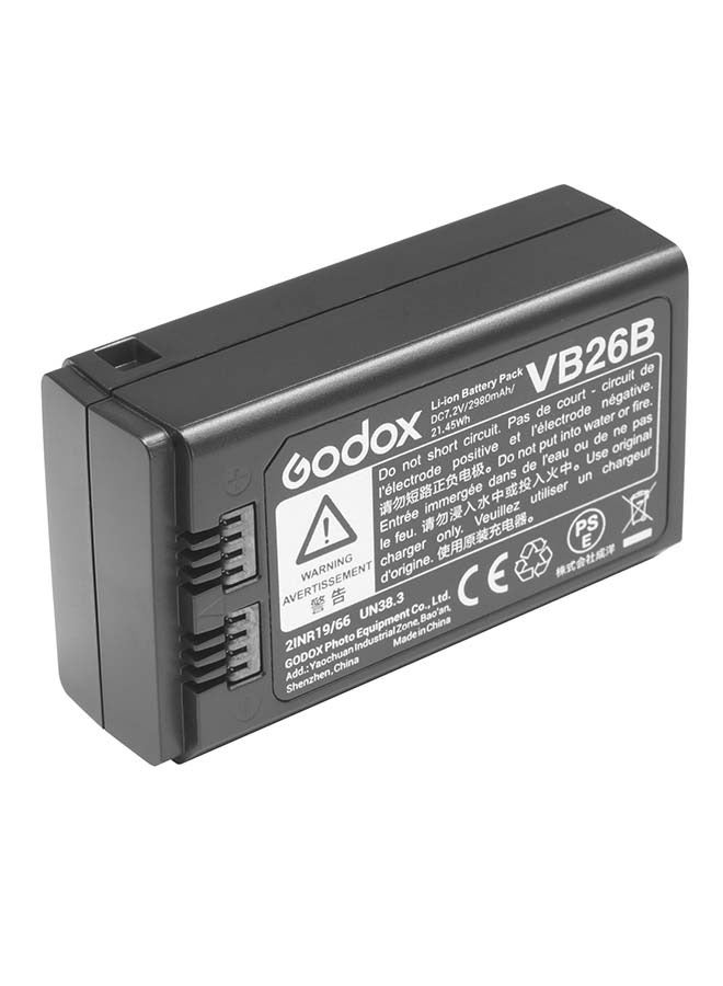 GODOX V1 Battery VB26B Battery Replacement for V1S V1C V1N V1F V1O V1P V860III-S V860III-C V860III-N V860III-F V860III-O V850III AD100PRO Camera Flash Speedlite