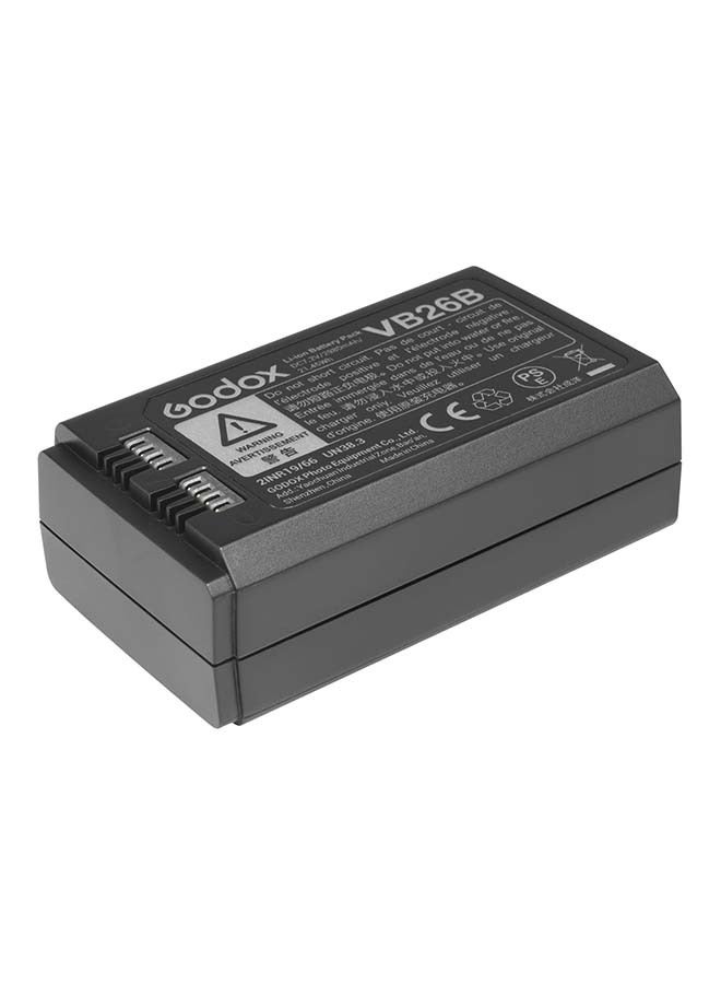 GODOX V1 Battery VB26B Battery Replacement for V1S V1C V1N V1F V1O V1P V860III-S V860III-C V860III-N V860III-F V860III-O V850III AD100PRO Camera Flash Speedlite