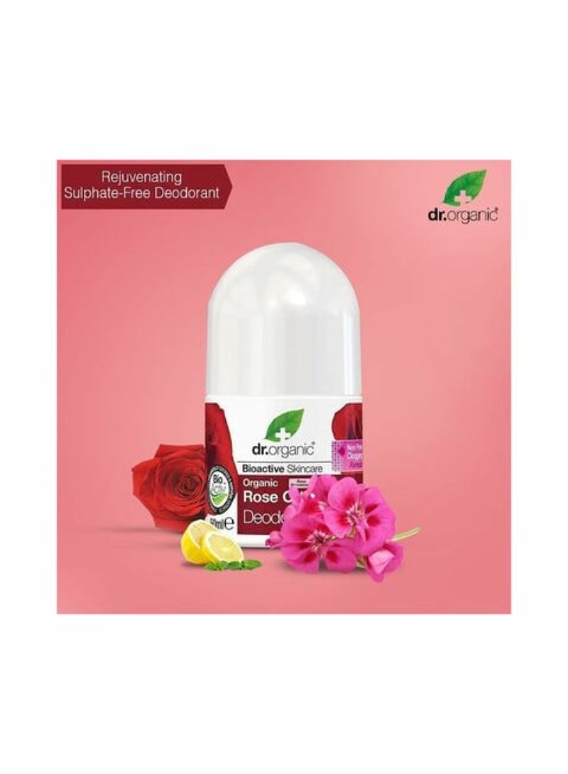 Dr. Organic Rose Otto Deodorant Clear 50ml