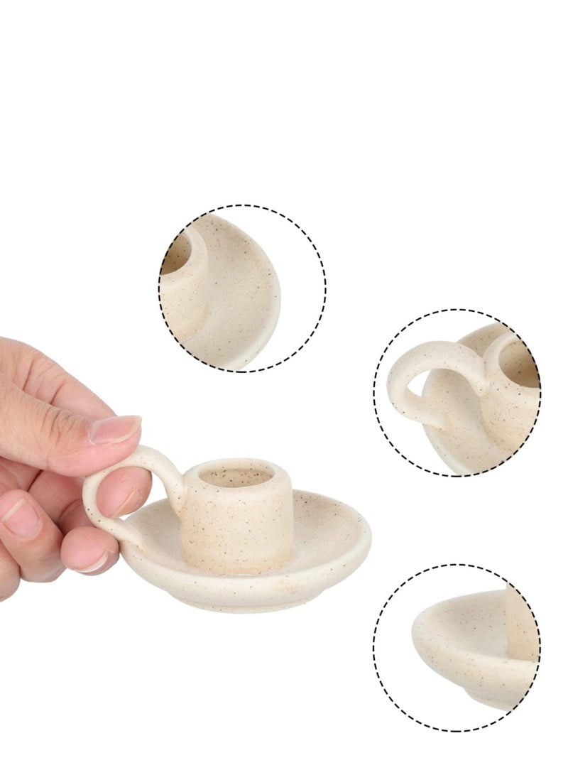 Ceramic Candle Holders, Decorative Candle Holders, Candlelight Dinner Decor, Candle Stability Bases, Handle Candle Holders, Candle Display Pieces, Housewarming Gifts, for Table, Centerpiece, Wedding