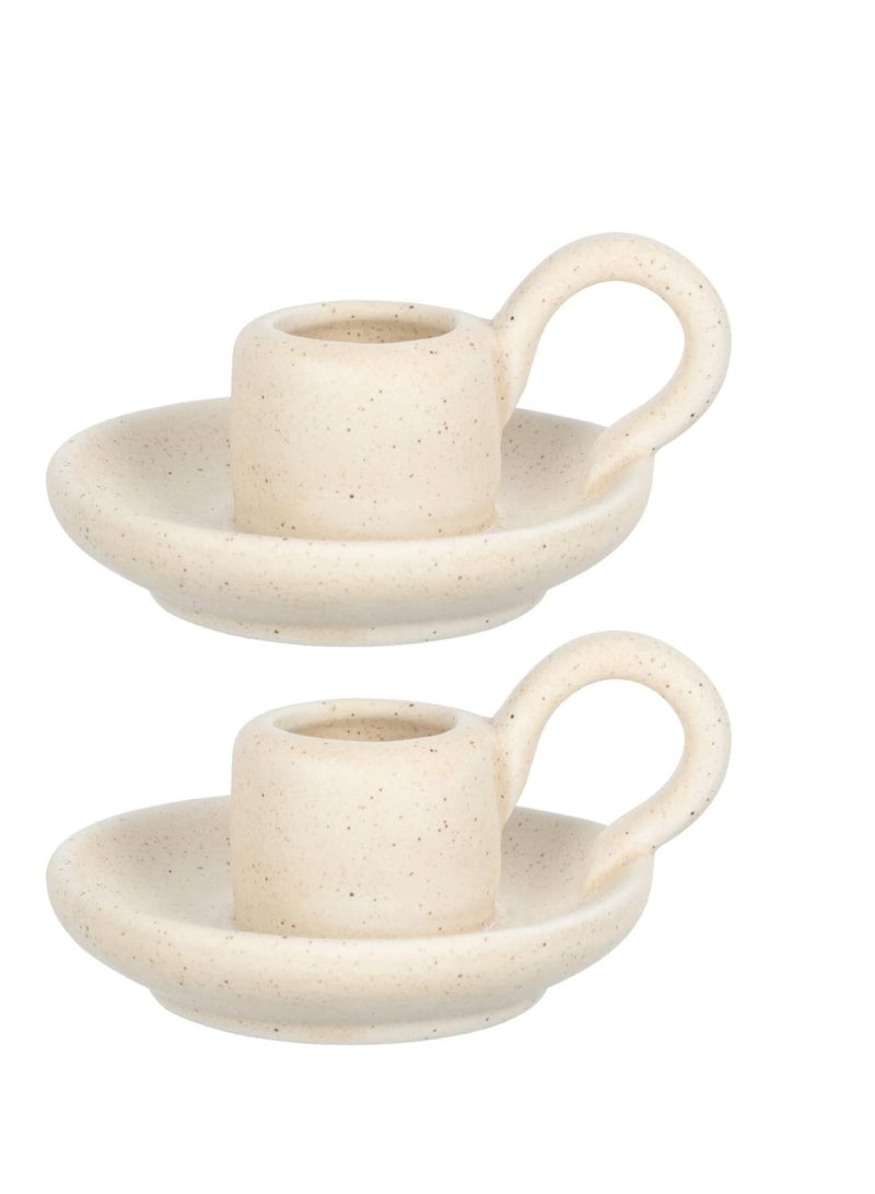 Ceramic Candle Holders, Decorative Candle Holders, Candlelight Dinner Decor, Candle Stability Bases, Handle Candle Holders, Candle Display Pieces, Housewarming Gifts, for Table, Centerpiece, Wedding