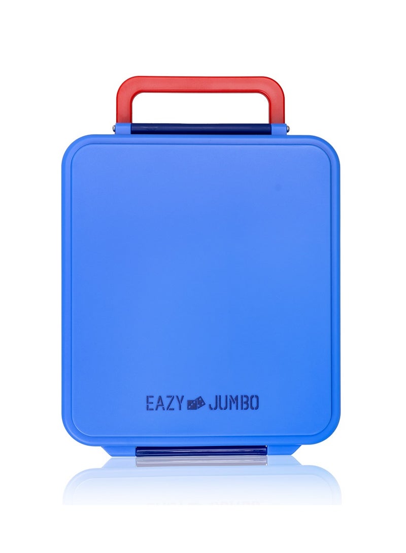 Jumbo Bento Lunch Box With Thermos And Dip Jar - Blue