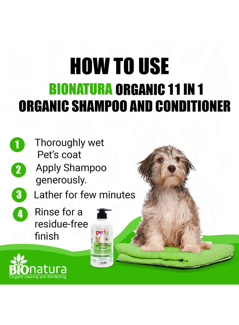 Pets Organic Shampoo & Conditioner 500ml