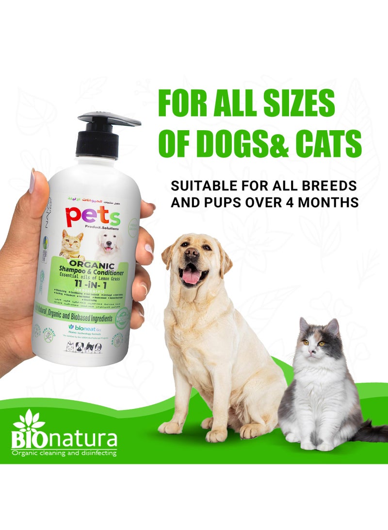 Pets Organic Shampoo & Conditioner 500ml