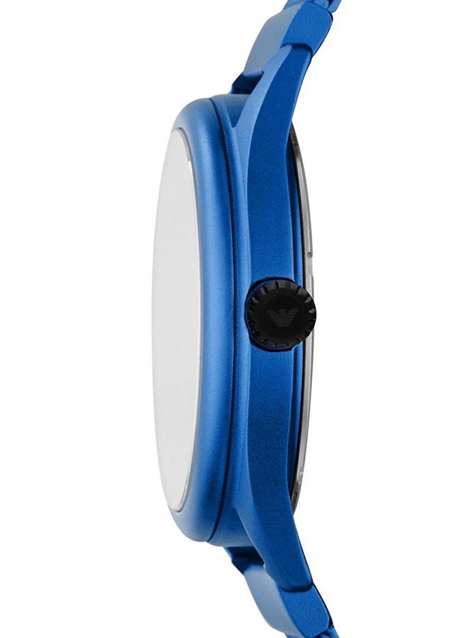 Men's Analog Round Shape Aluminum Wrist Watch AR11328 - 43 Mm