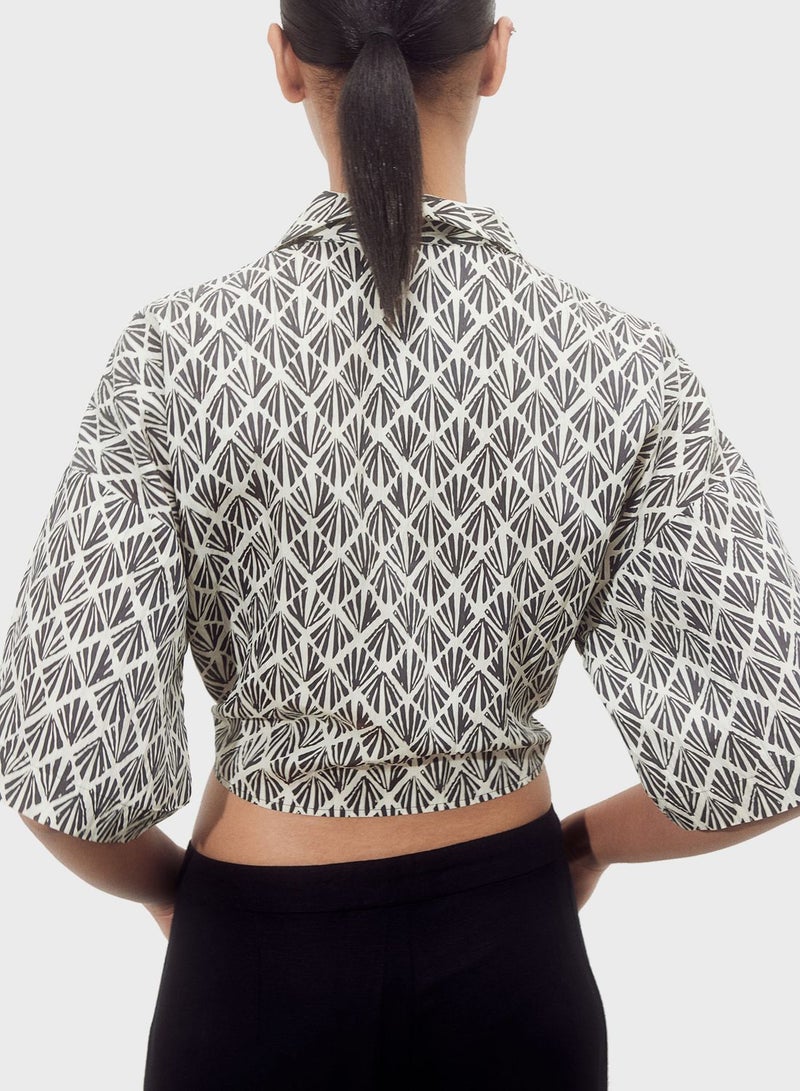 Tie Detail Crop Top