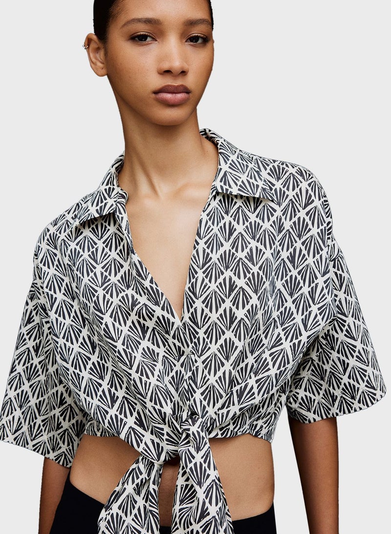 Tie Detail Crop Top