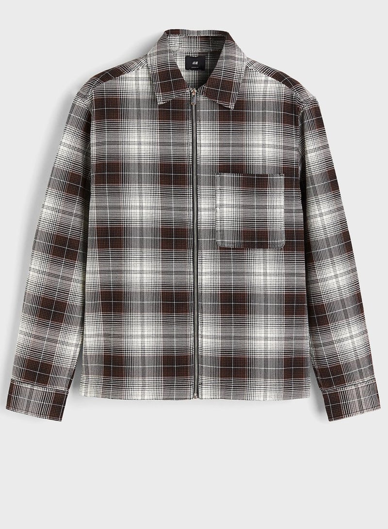 Checked Oversized Shirt