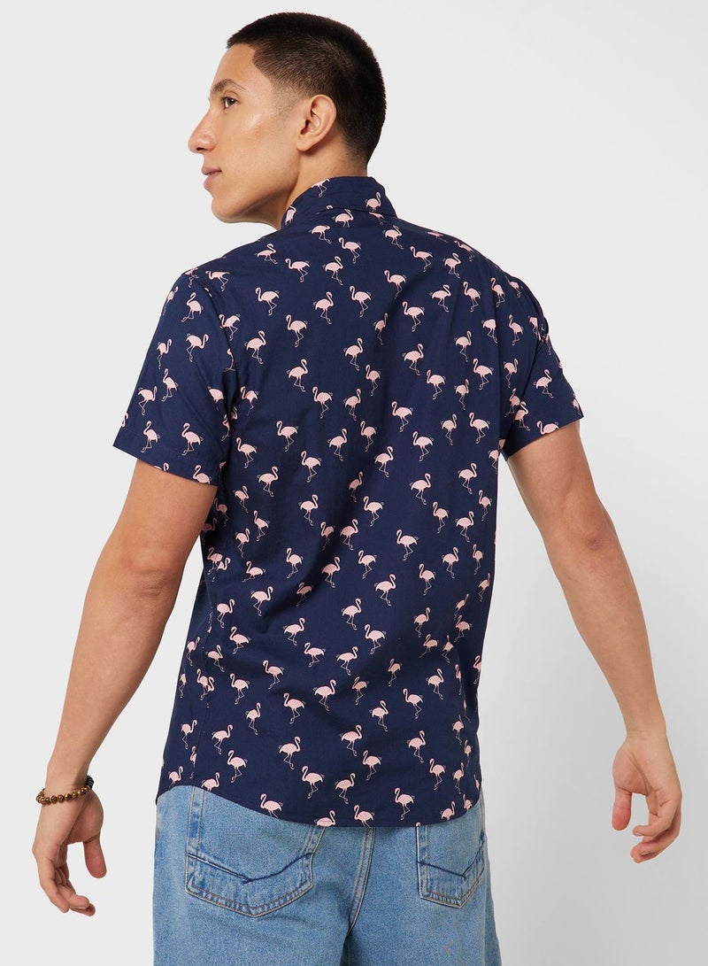 All Over Printed Regular Fit Shirt