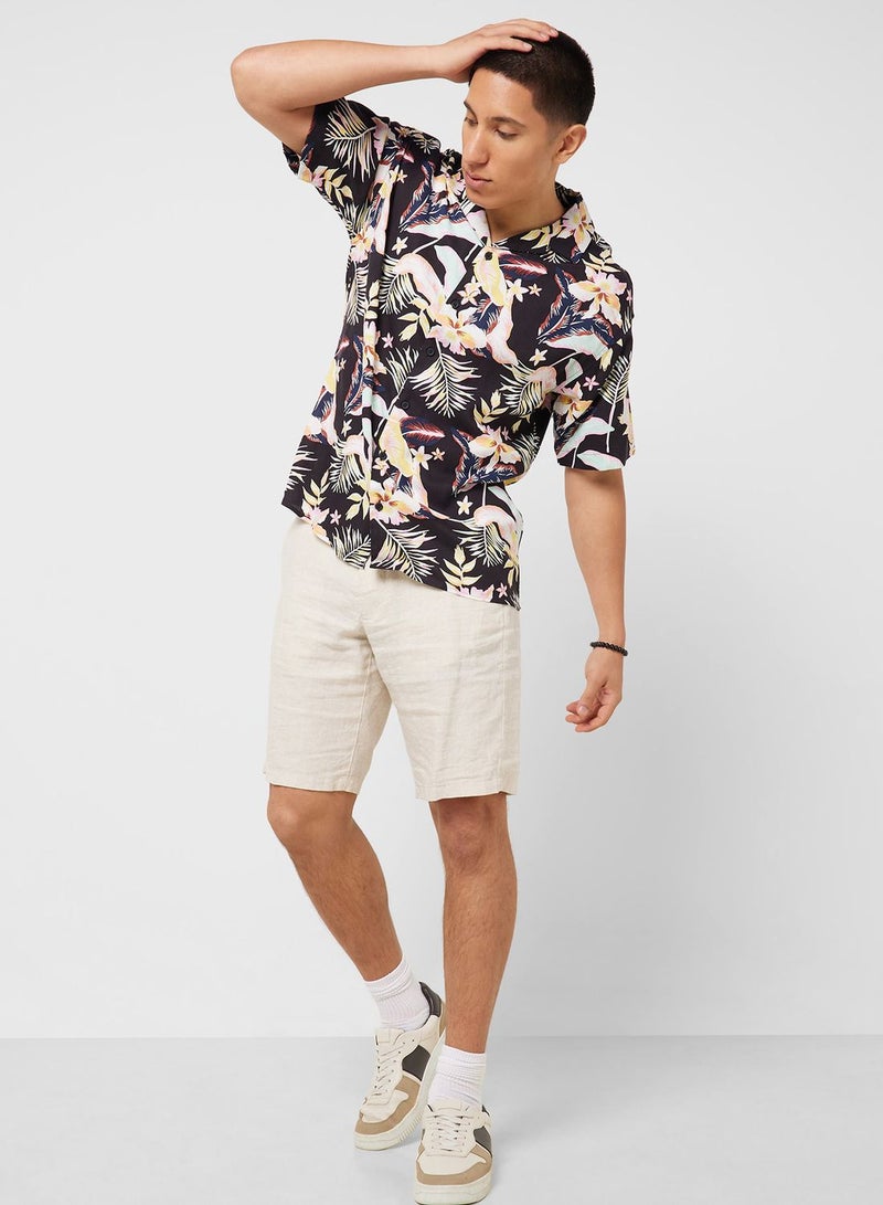 Floral Printed Regular Fit Shirt