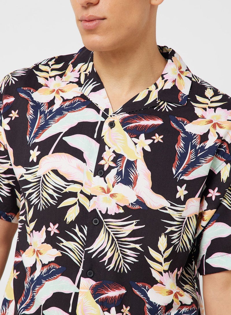 Floral Printed Regular Fit Shirt