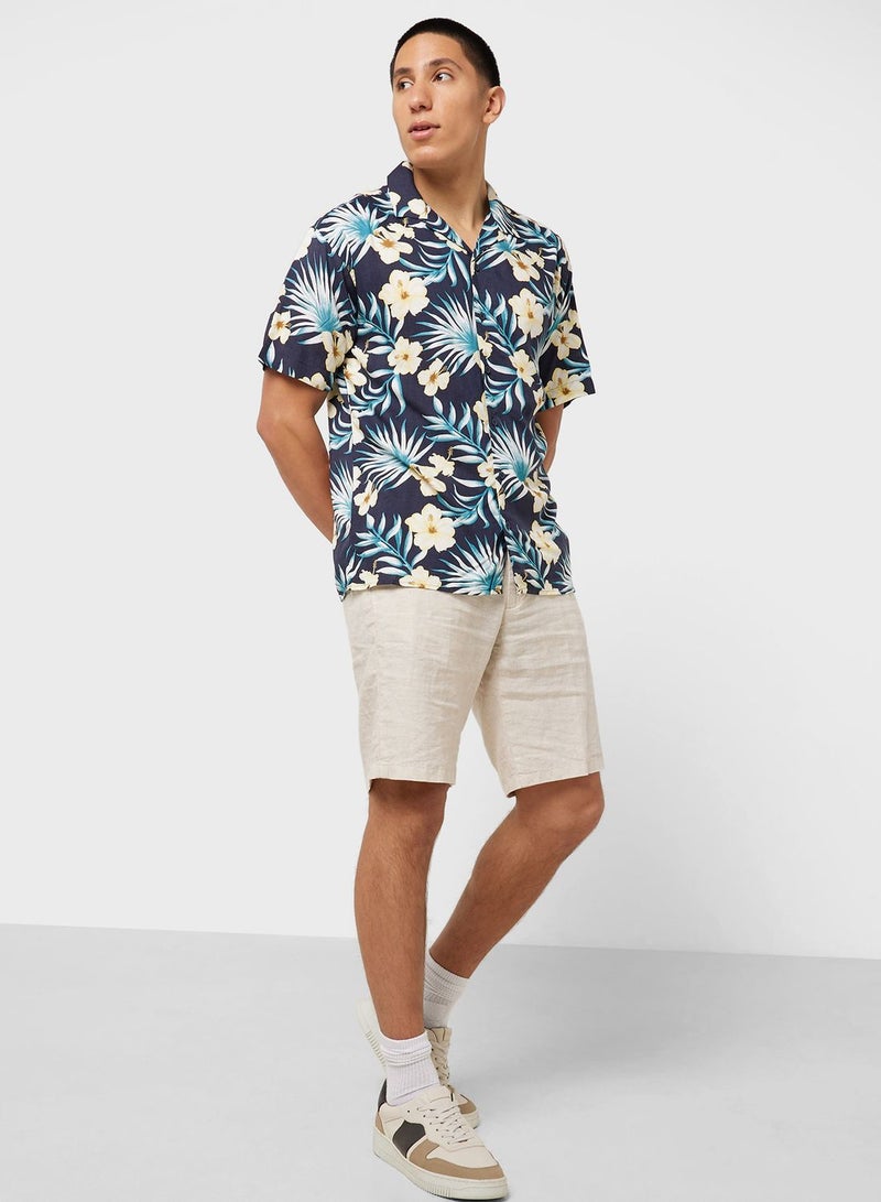 Floral Printed Regular Fit Shirt