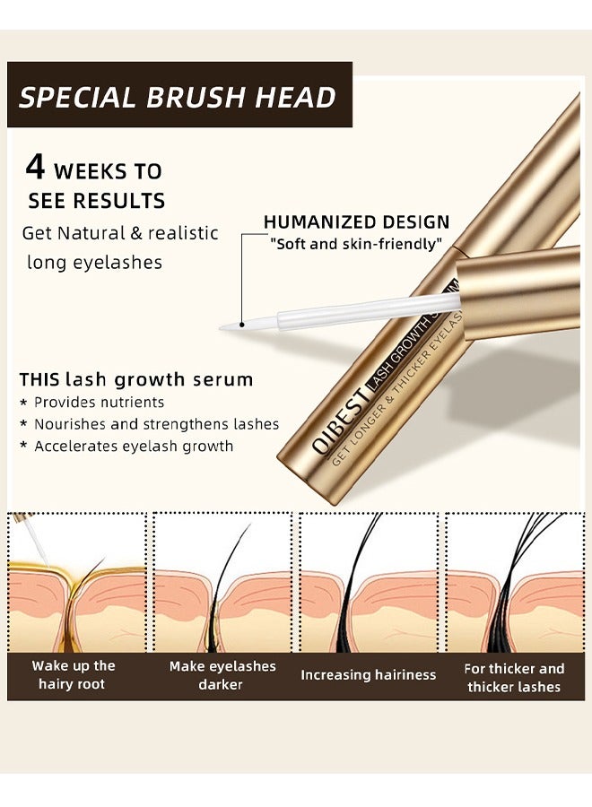 Lash Growth Serum - Advanced Eyelash Growth Serum Fuller And Longer Looking Eyelashes Lash Enhancing Serum For Natural Lashes Or Lash Extensions Natural Lash Serum