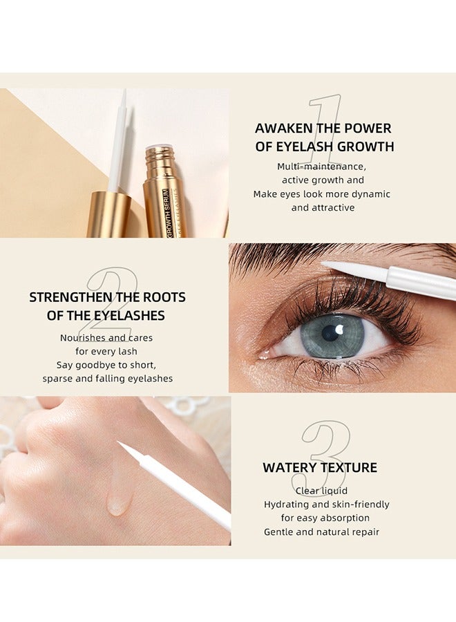 Lash Growth Serum - Advanced Eyelash Growth Serum Fuller And Longer Looking Eyelashes Lash Enhancing Serum For Natural Lashes Or Lash Extensions Natural Lash Serum
