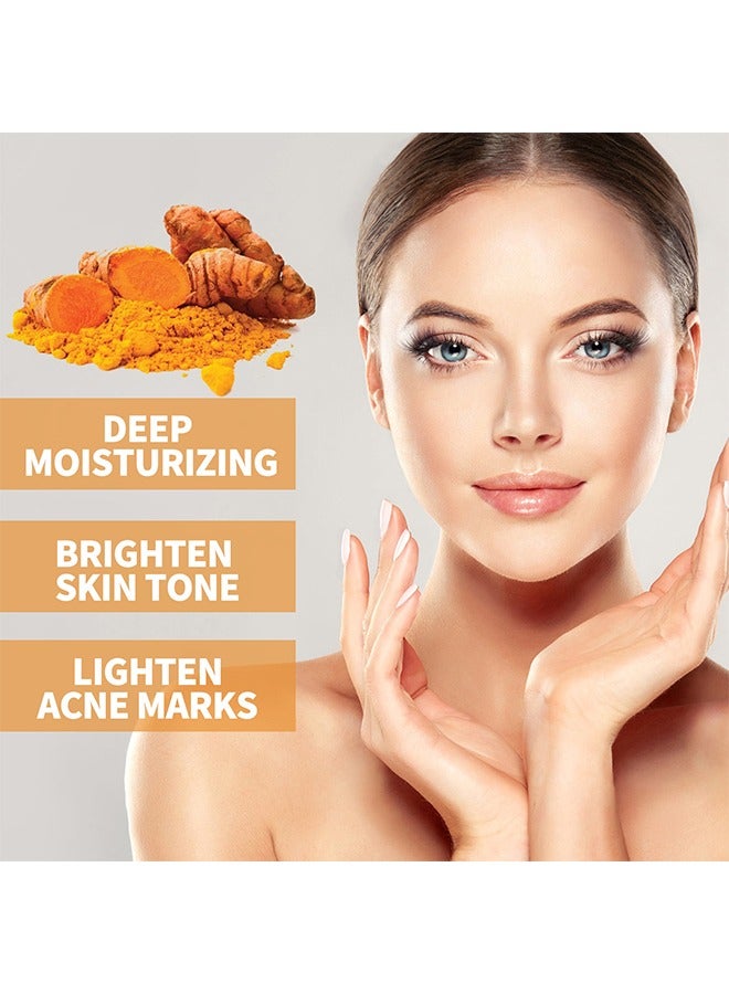 Turmeric Anti-Oxidation Face Serum,Dark Spot Corrector Serum,Bright Skin Dark Spot Corrector Face Whitening Serum, Hydrate Dull And Dry Skin 30ML