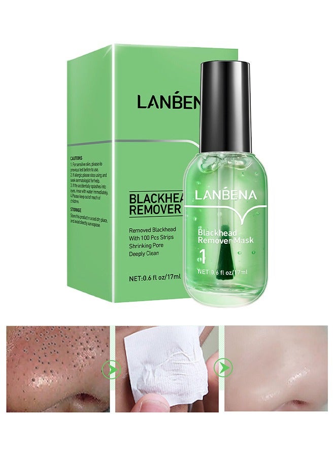 Blackhead Remover Mask - Blackhead Remover Mask Peel Off Blackhead Mask 2 In 1 Green Tea Oil Blackhead Removal 100 Pcs Blackhead Remover Mask For Pores, Nose, Chins And Face