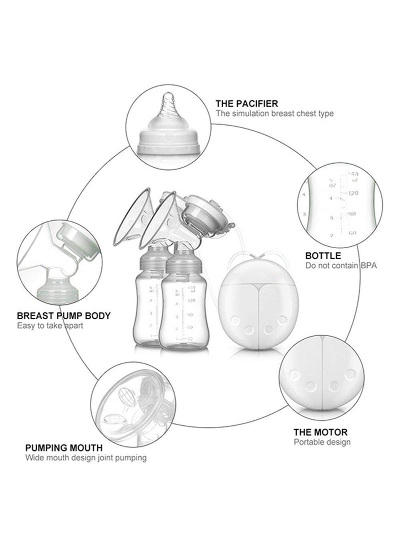Pack Of 2 Superior Wearable Hands Free Electric Painless Automatic Breastfeeding Breast Pump