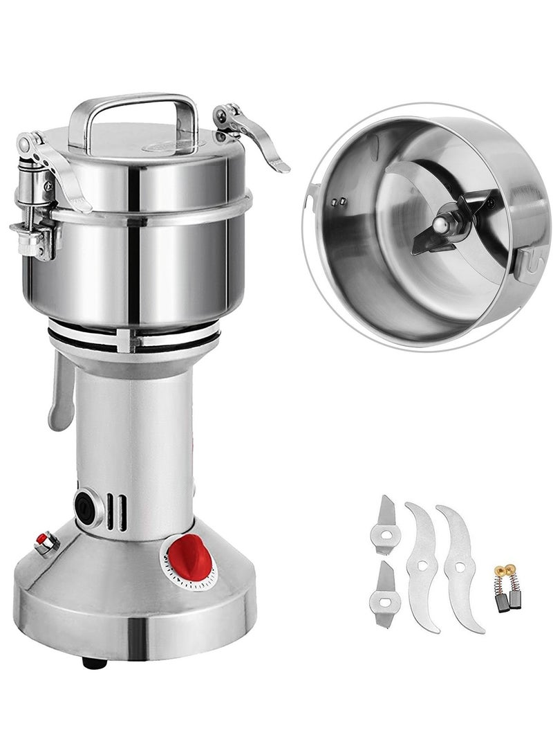 Electric Grain Mill Grinder for Herb Pulveriser Food Grade Stainless Steel Grinding Machine for Grain, SC-150G