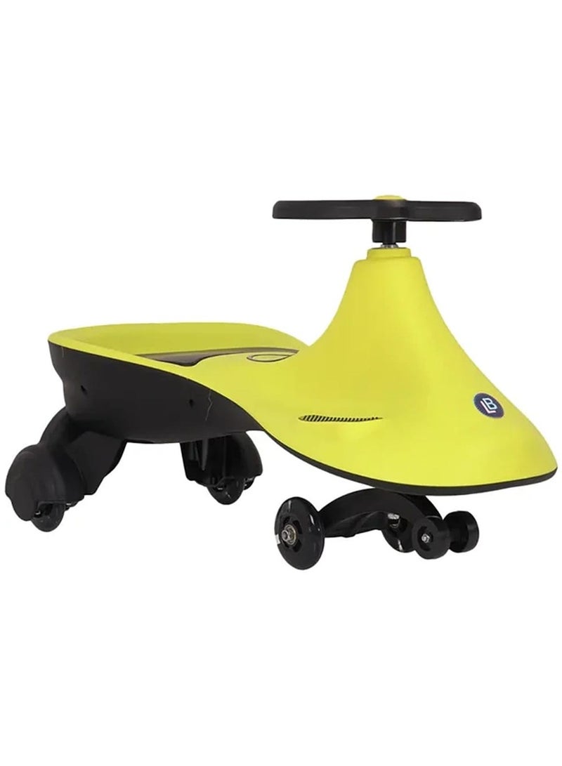 Kids Magic Swing Car With Music And Rollover Ride On Kids Toy Car-Green