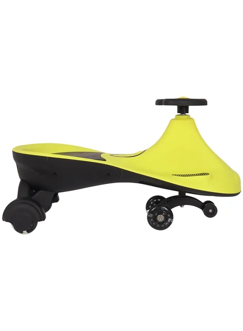 Kids Magic Swing Car With Music And Rollover Ride On Kids Toy Car-Green