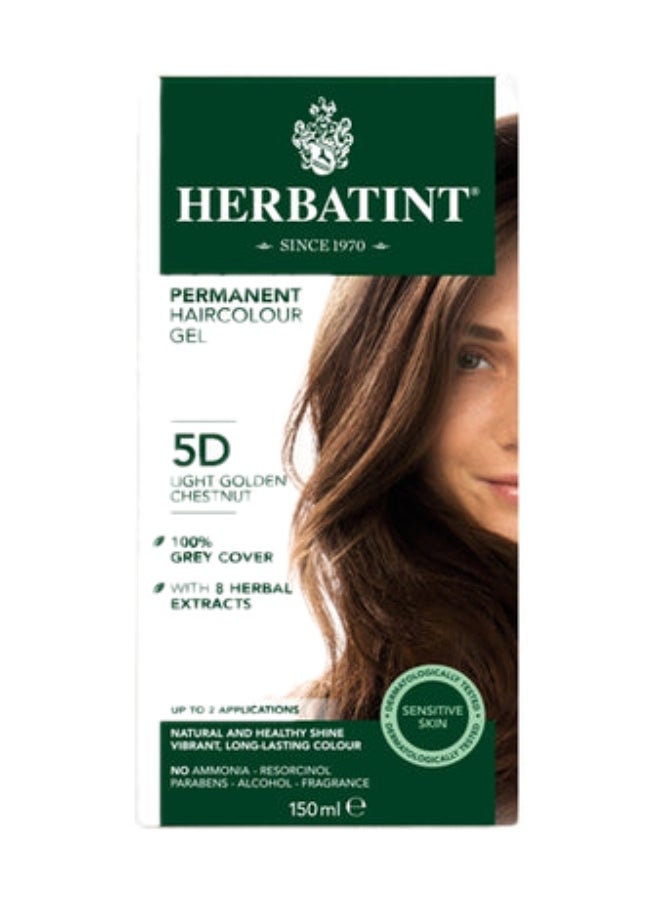 Permanent Haircolour Gel 5D Light Golden Chestnut 150ml