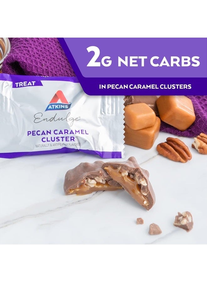 Pecan Caramel Clusters Dessert Favorite High In Fiber Low Carb 2G Sugar 60 Count